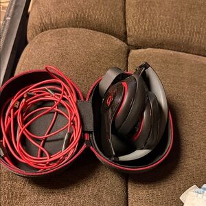Beats by Dre Black and Red Headphones